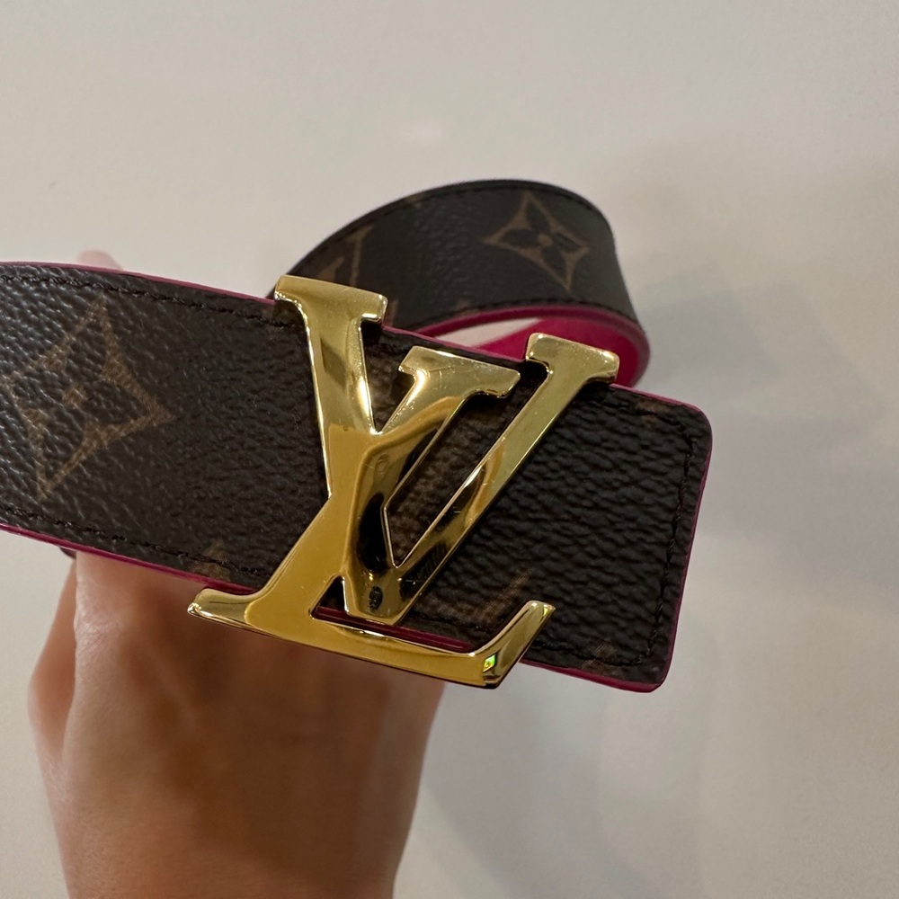 Louis Vuitton Monogram Reversible Women's Belt 30 MM